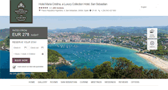 Desktop Screenshot of hotel-mariacristina.com